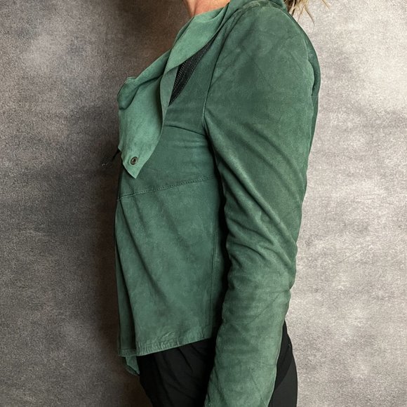 Muubaa Louis Drape Goat Leather Jacket - Picture 3 of 5